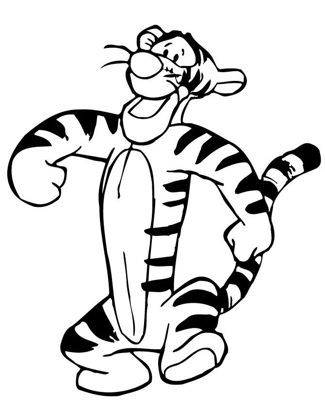 Tigger coloring pages