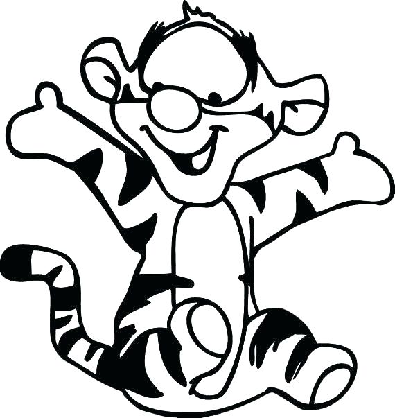 Coloring pages baby tigger coloring pages