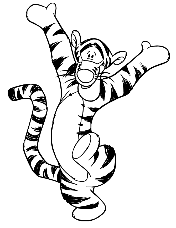 Tigger coloring pages