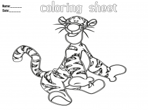 Tigger coloring pages