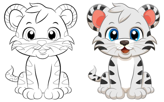 Tiger coloring page images