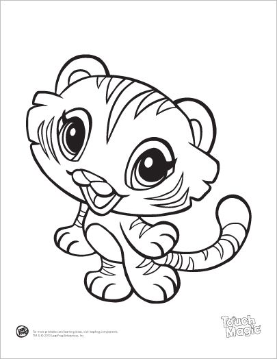 Baby tiger coloring printable animal coloring pages unicorn coloring pages puppy coloring pages