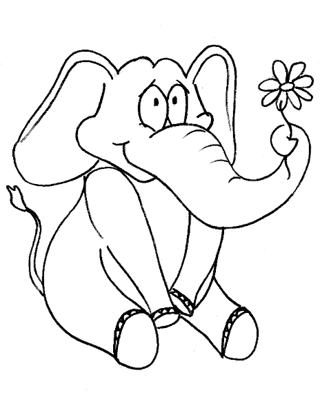 Elephant coloring page animal coloring pages farm animal coloring pages