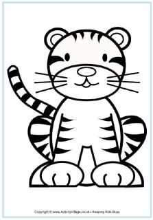 Tiger colouring pages tigre pa colore dibujo tigre pãginas pa colore de animales