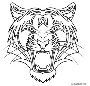 Free printable tiger coloring pages for kids coloring pages tiger drawing face stencils