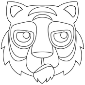 Tiger coloring page free printable coloring pages