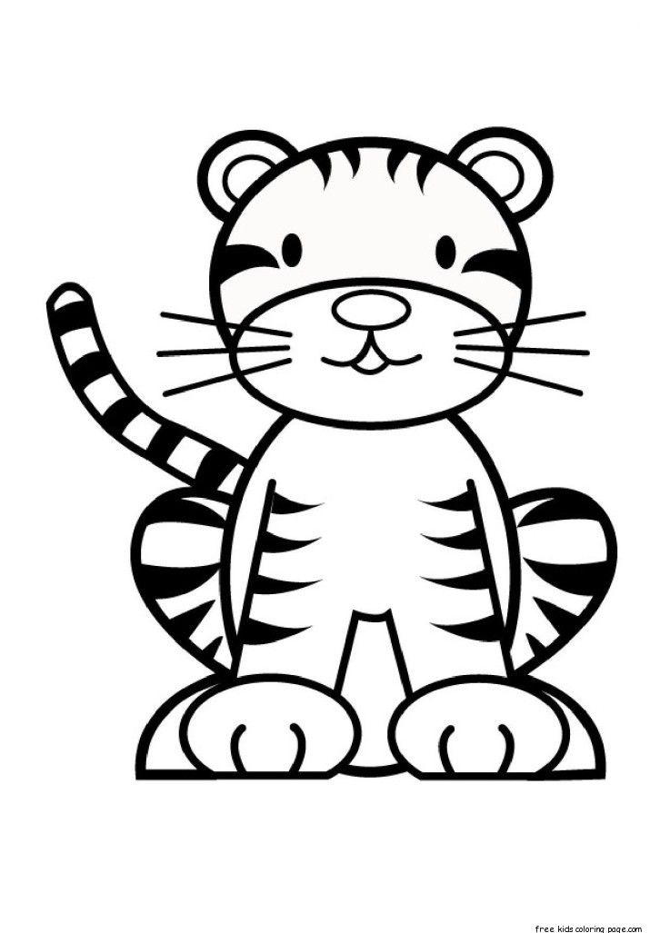 Tiger printable coloring pages animal coloring pages printable