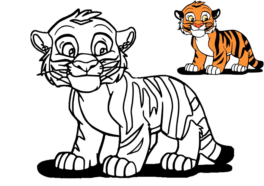 Tiger coloring pages a large collection print or download for free