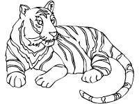 Tigers coloring pages and printable activities