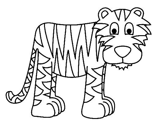 Coloring pages february dibujo tigre tigre para colorear dibujos de animales