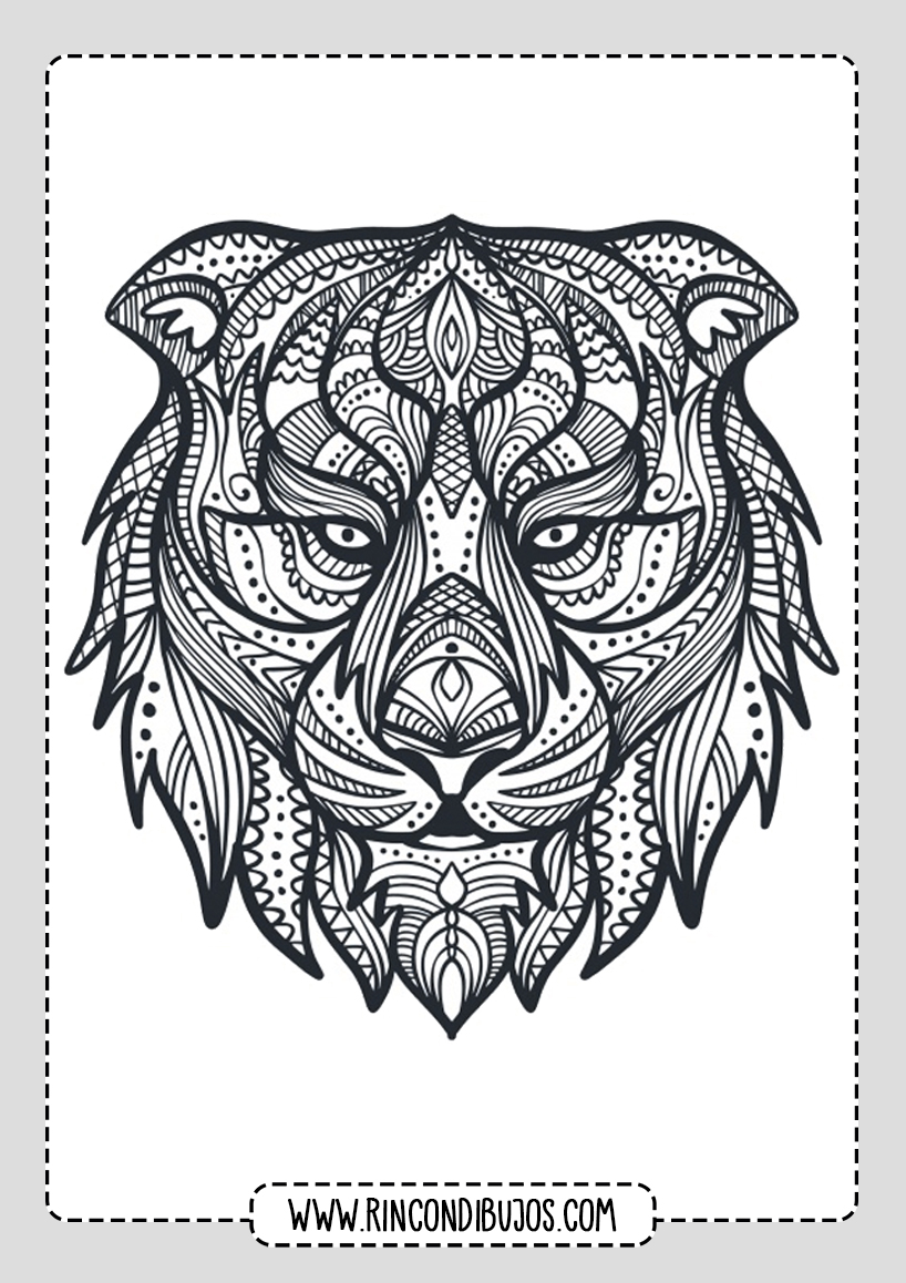 Mandalas de animales para colorear