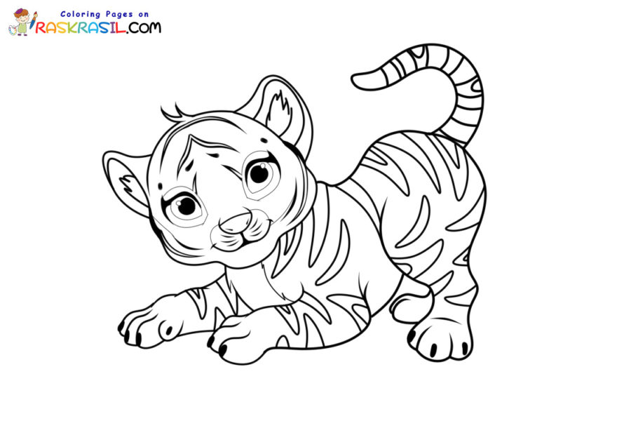 Dibujos de tigres para colorear