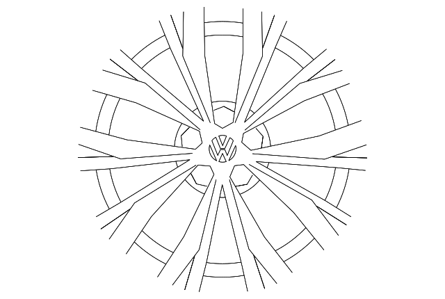 Wheel rim volkswagen vw tiguan