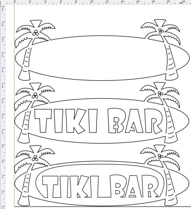 Tiki bar signs