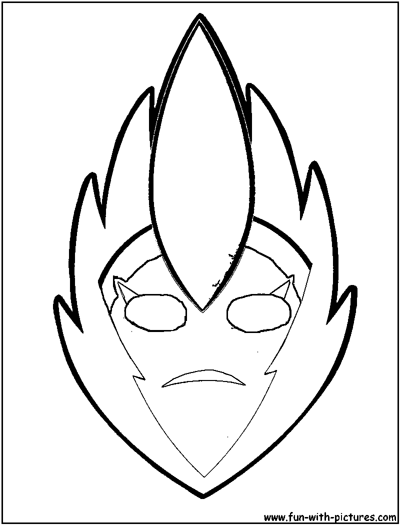 Masks coloring pages