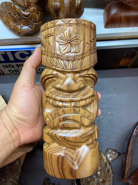 Kane tiki god of creation hawaiian tiki god woodcarving tiki face tiki gods tiki man tiki arts tiki statues tiki sculpture