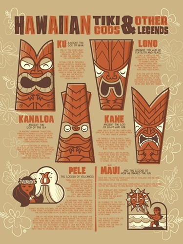 Hawaiian tiki gods and other legends by dave perillo editioned artwork art collectorz