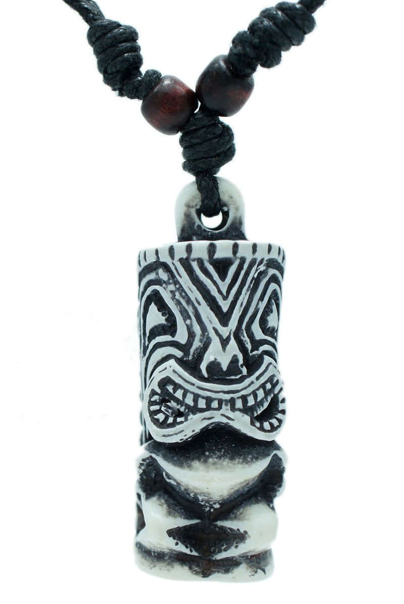 Buy exoticdream hawaiian tiki god pendant amulet totem beach jewelry necklace adjustble kane online at kuwait