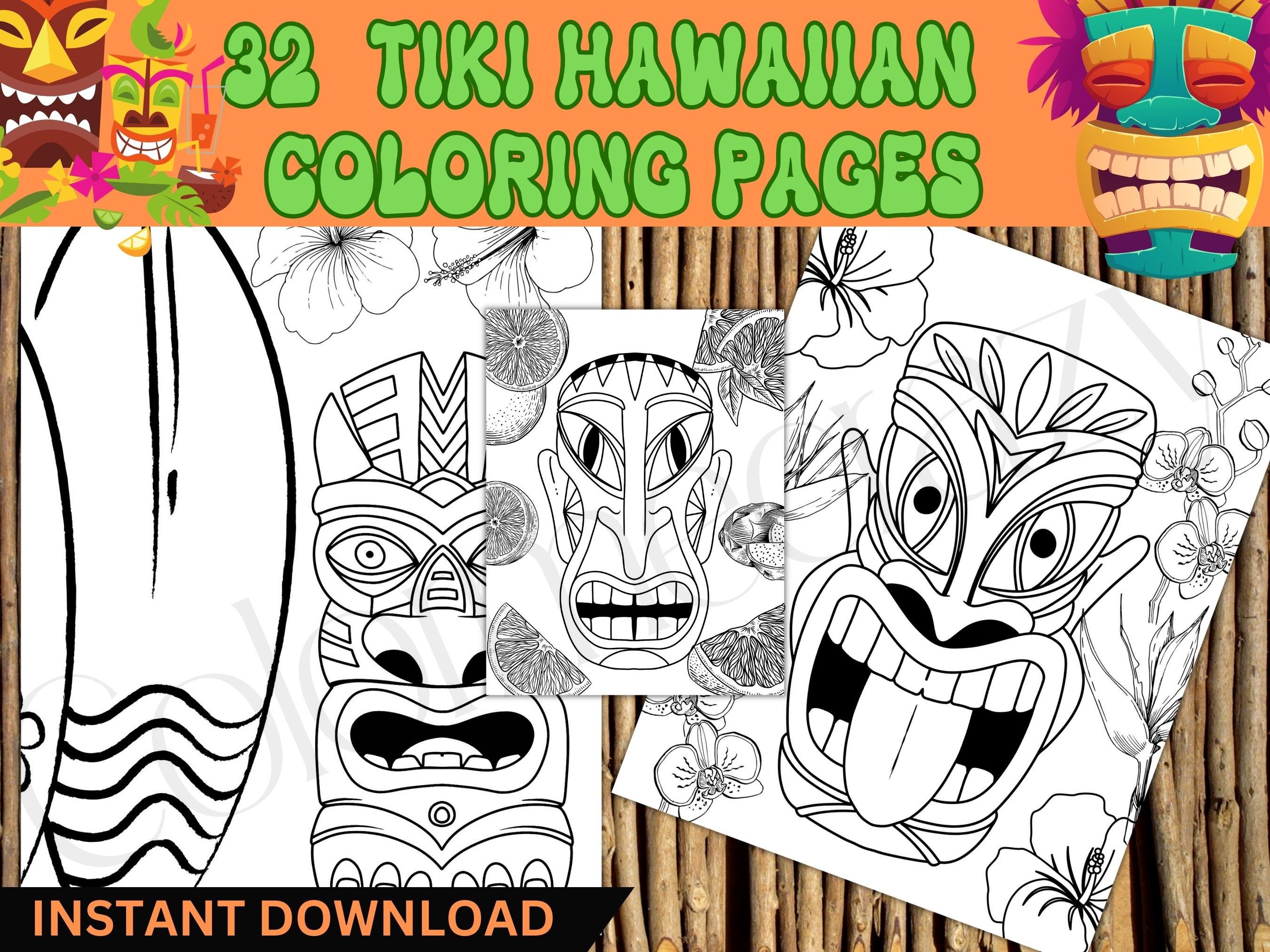 Hawaiian tiki art