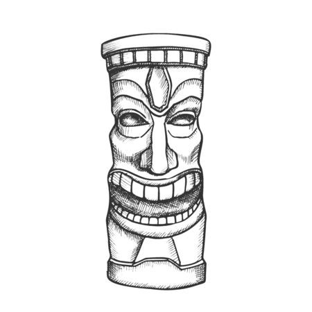 Tiki outline cliparts stock vector and royalty free tiki outline illustrations