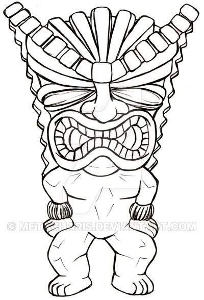 Browsing body art on deviantart tiki tattoo tiki man tiki art