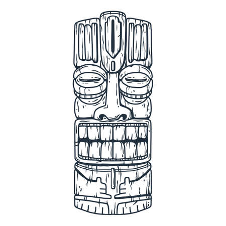 Tiki statue cliparts stock vector and royalty free tiki statue illustrations