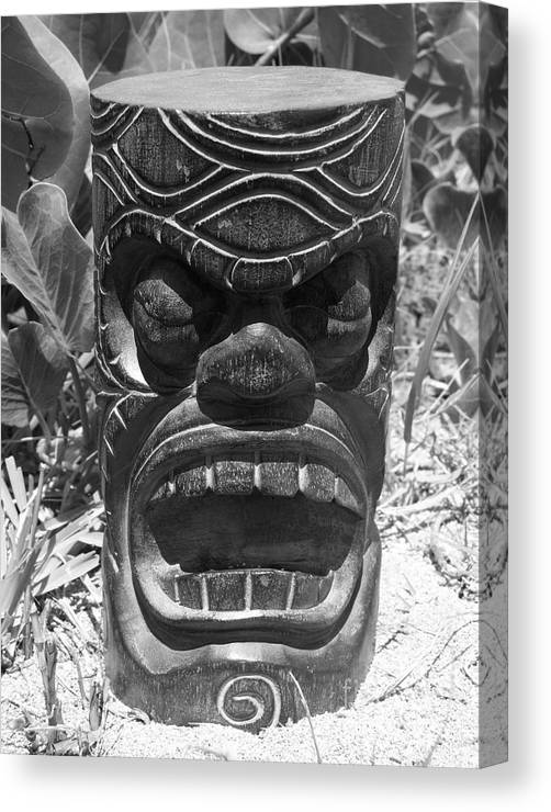 Hawaiian tiki god ku canvas print canvas art by mary deal