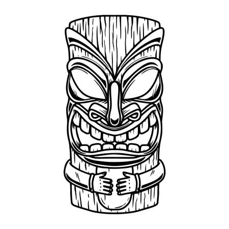 Tiki statue cliparts stock vector and royalty free tiki statue illustrations