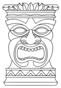 Tiki coloring pages free coloring pages