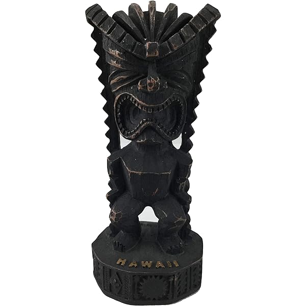 Kc hawaii ku god tiki figurine inch home kitchen