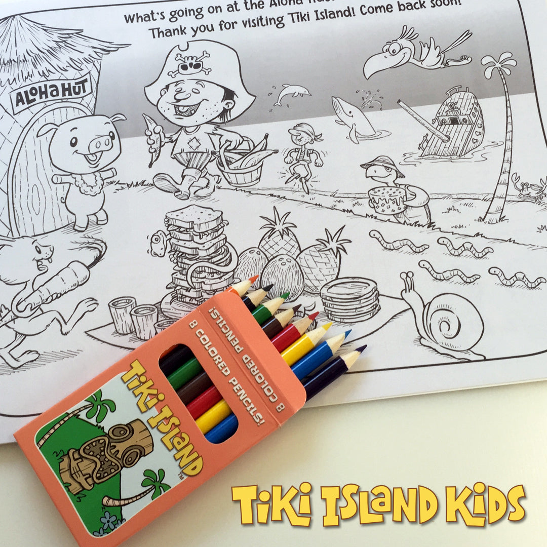 Tiki island coloring adventure book â tikikids