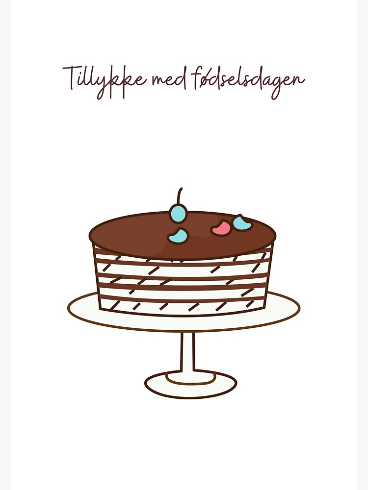 Tillykke med fãdselsdagen happy birthday in danish danish birthday magnet for sale by dayoftheyear