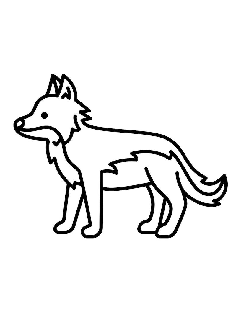 Majestic wolf coloring pages for kids and adults