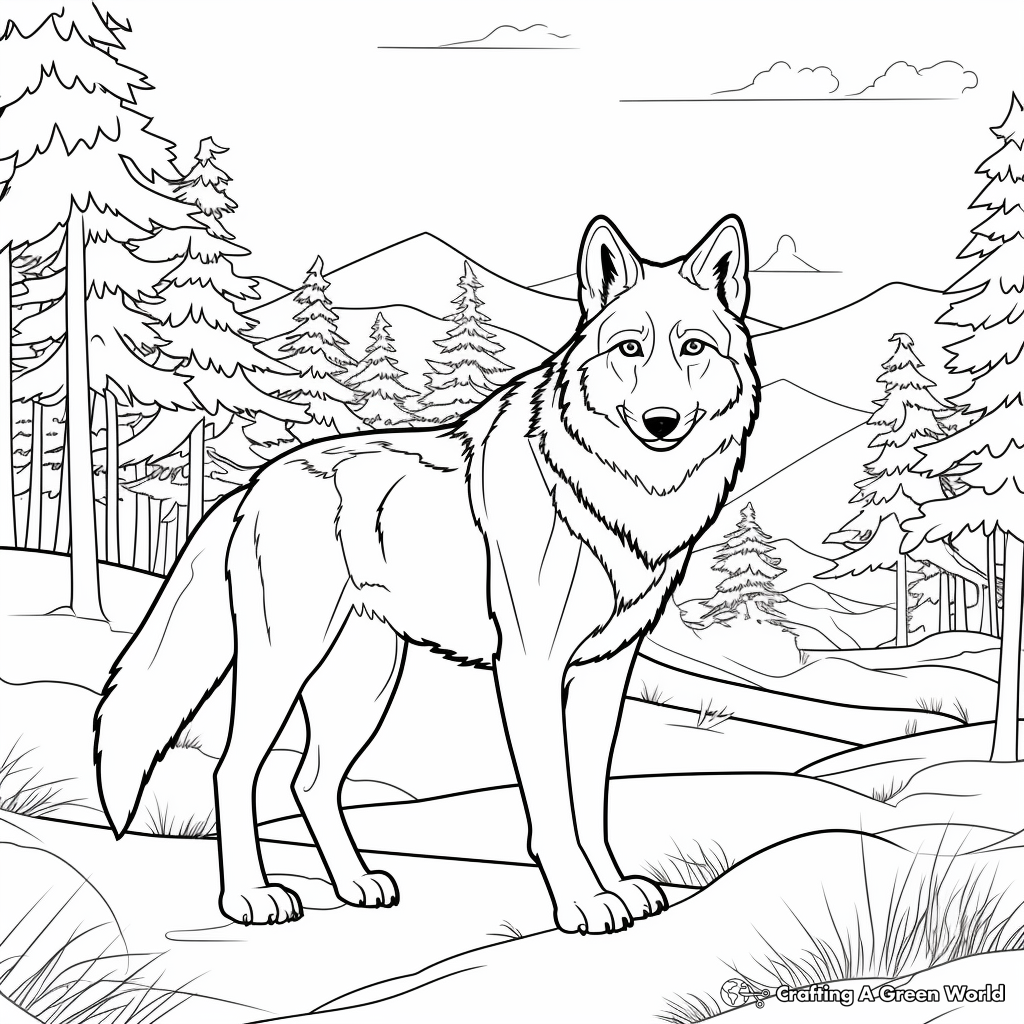 Timberwolves coloring pages