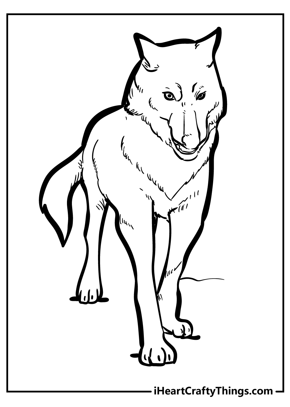 Wolf coloring pages free printables