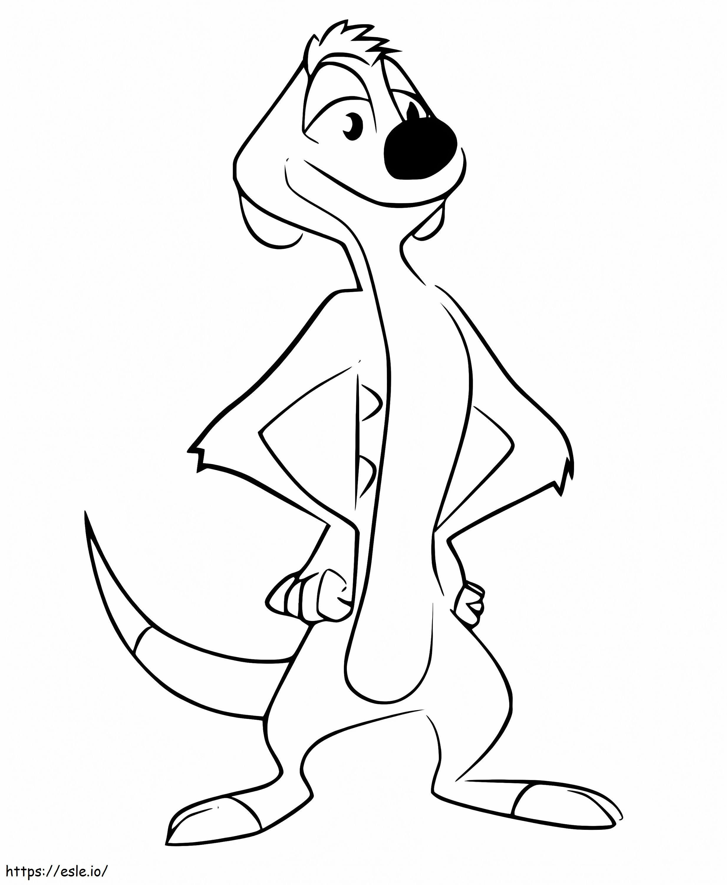 Timon from the ln guard coloring page