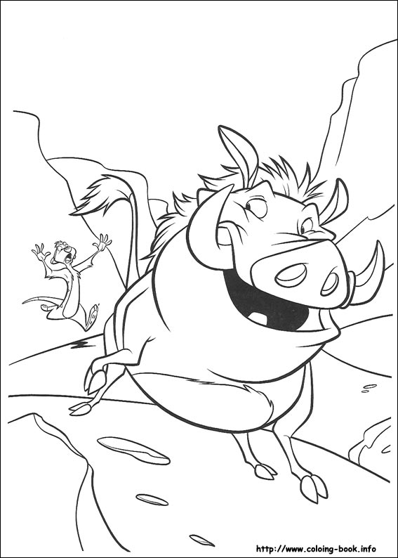 The lion king coloring picture