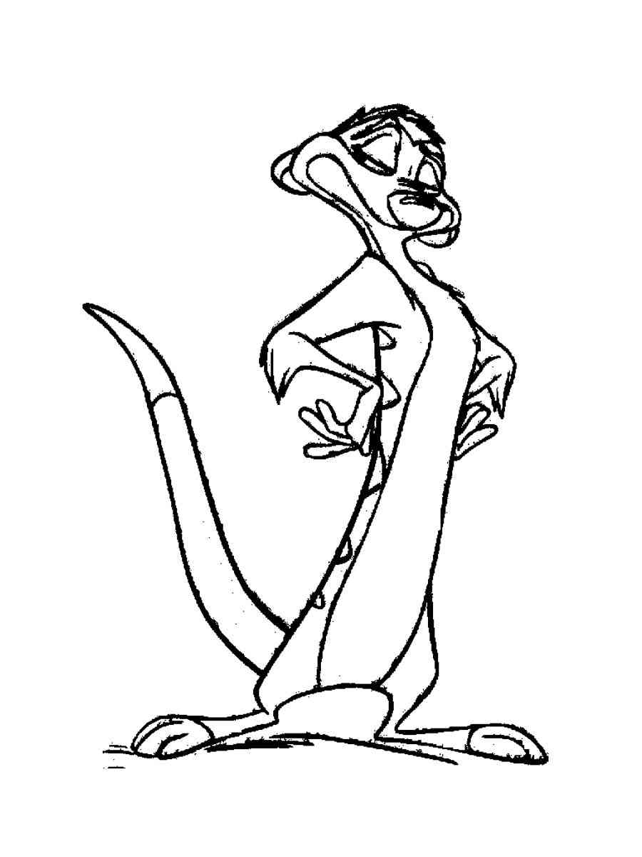 Timon coloring pages