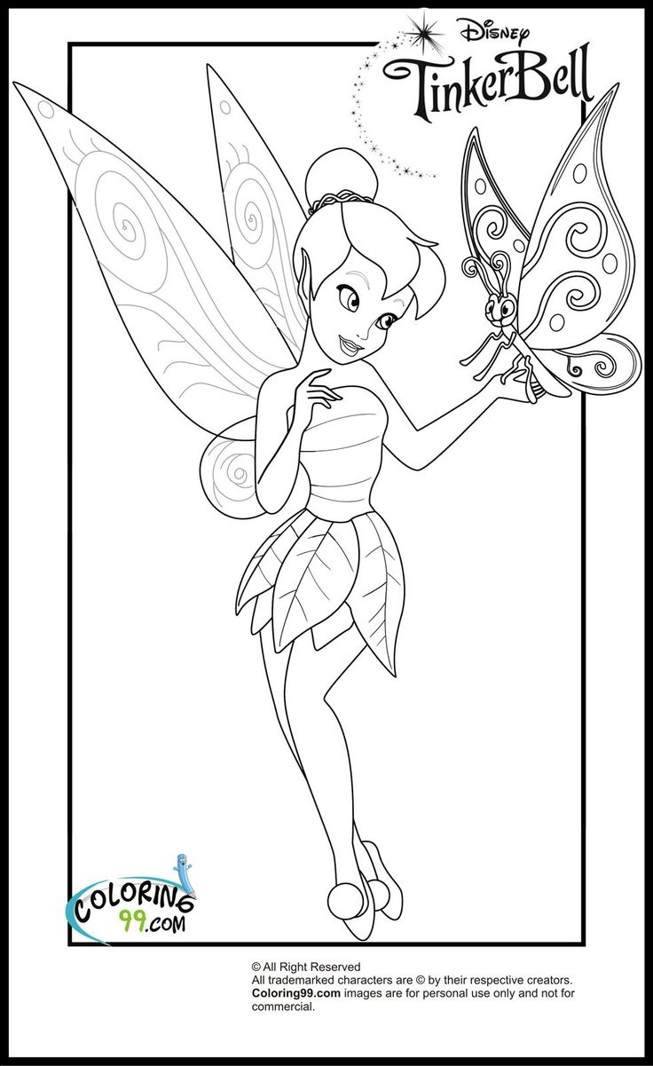 Tinkerbell coloring pages