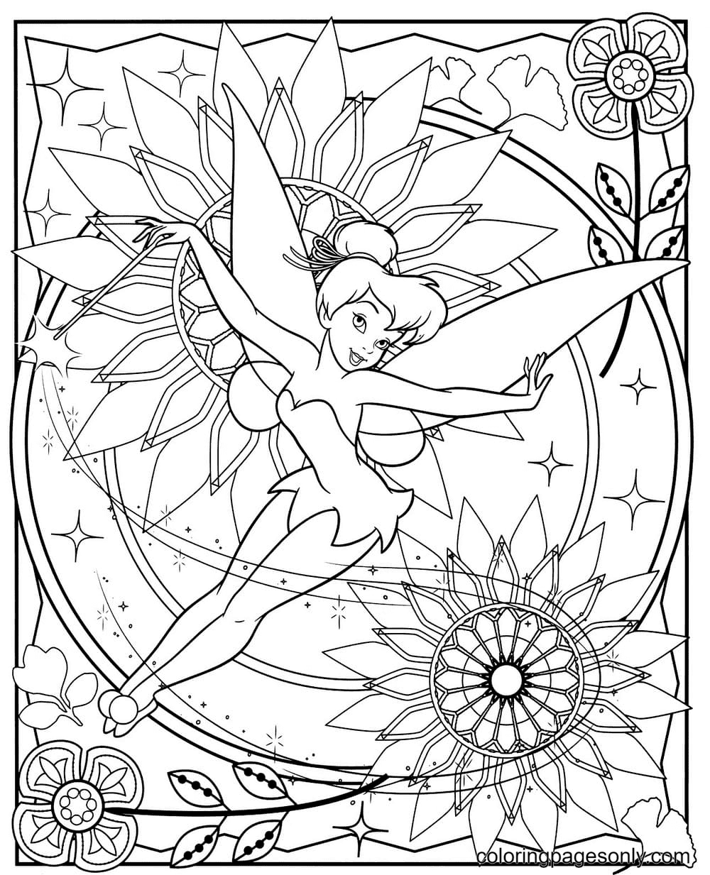 Tinkerbell coloring pages