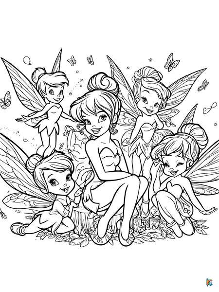 Tinkerbell coloring pages â