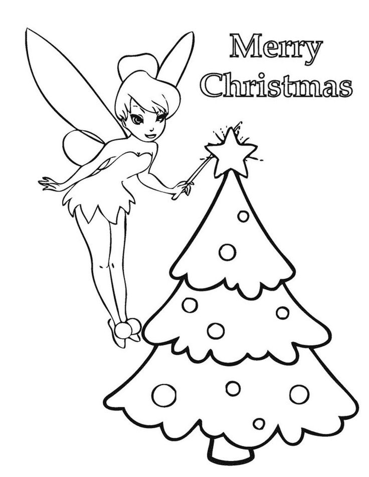 Cute tinkerbell coloring pages pdf to print