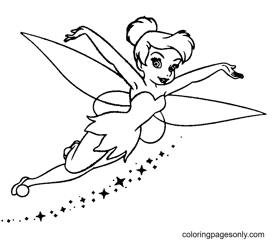 Tinkerbell coloring pages printable for free download