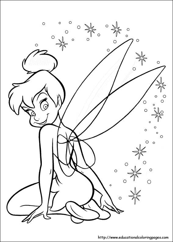 Tinkerbell coloring pages for kids