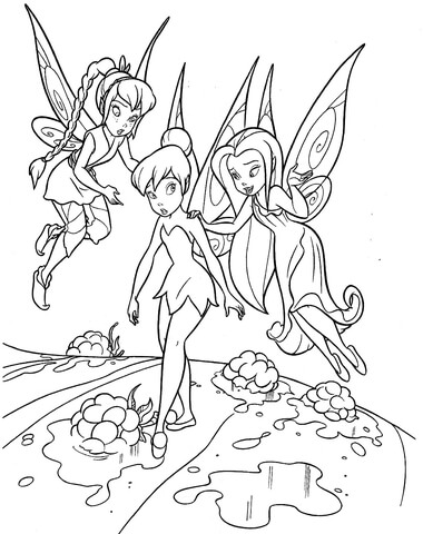 Teaching tinkerbell coloring page free printable coloring pages
