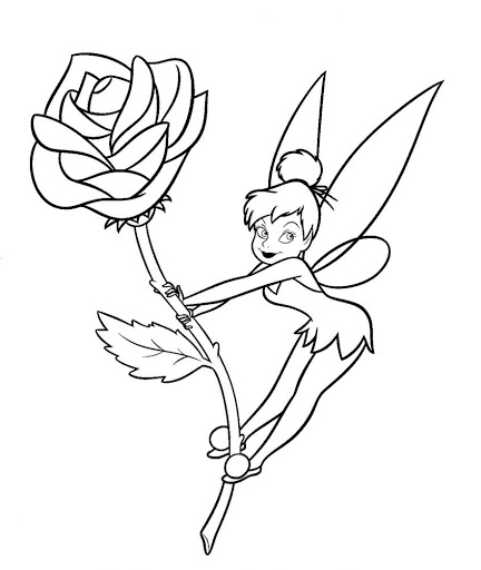 Coloring pages tinkerbell coloring pages kids