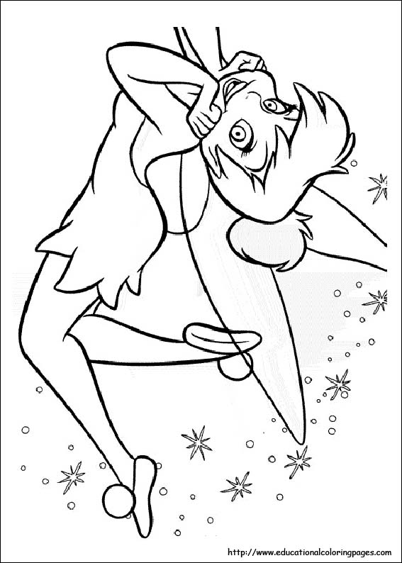 Tinkerbell coloring pages for kids