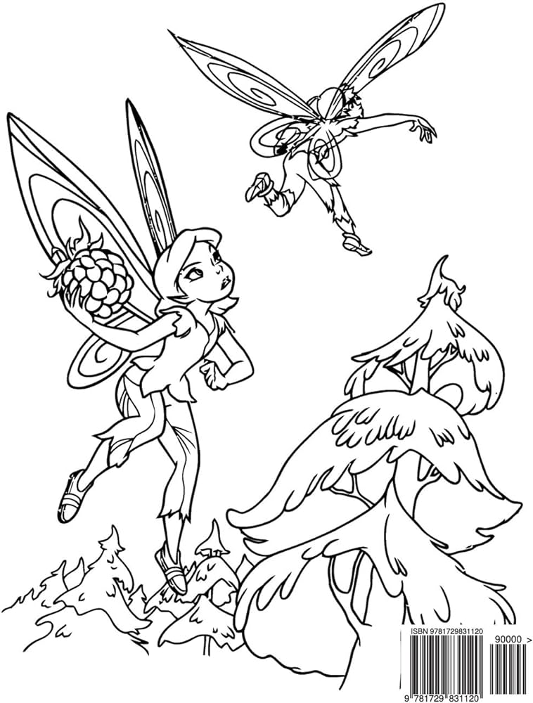 Tinkerbell coloring book coloring book for kids and adults activity book with fun easy and relaxing coloring pages books