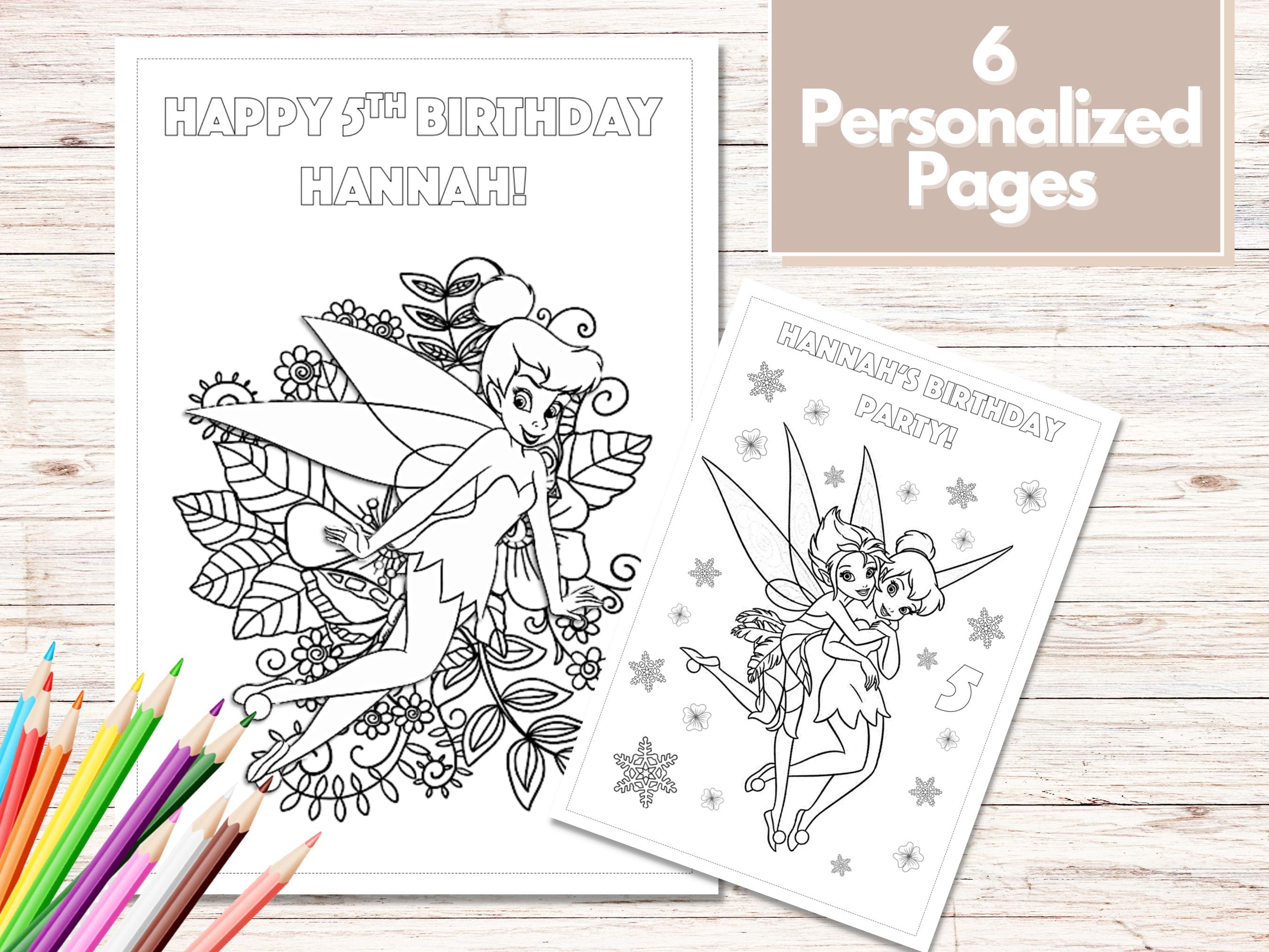 Tinkerbell coloring pages tinkerbell party favors fairy birthday party favor tinkerbell fairy coloring book tinkerbell fairy activities