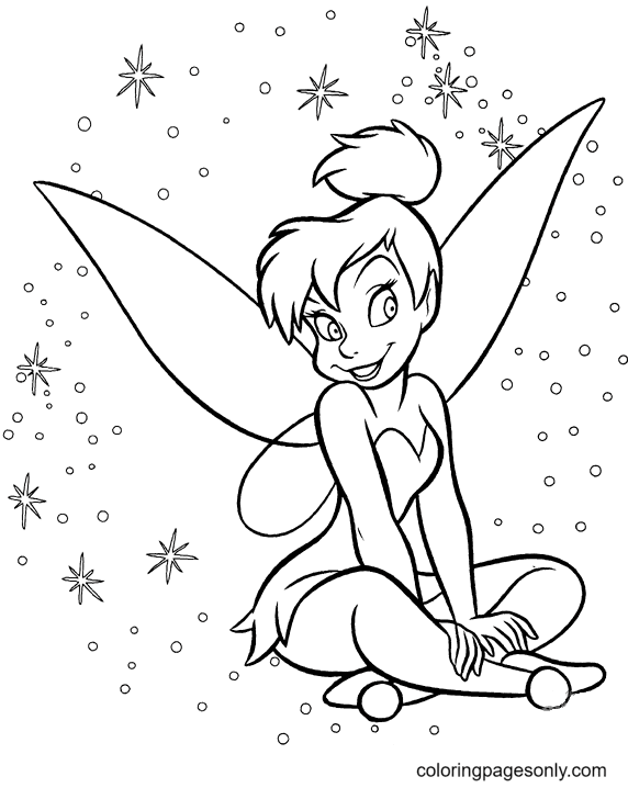 Tinkerbell coloring pages printable for free download